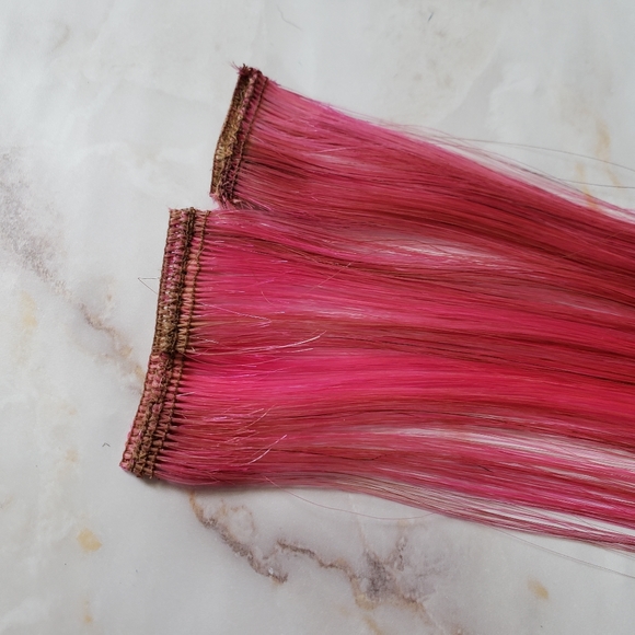 Euronext Pink Tape-In Human Hair Extensions - Picture 6 of 14